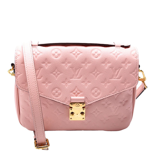 Louis Vuitton Pochette Metis Empreinte Pink Clutch Bag