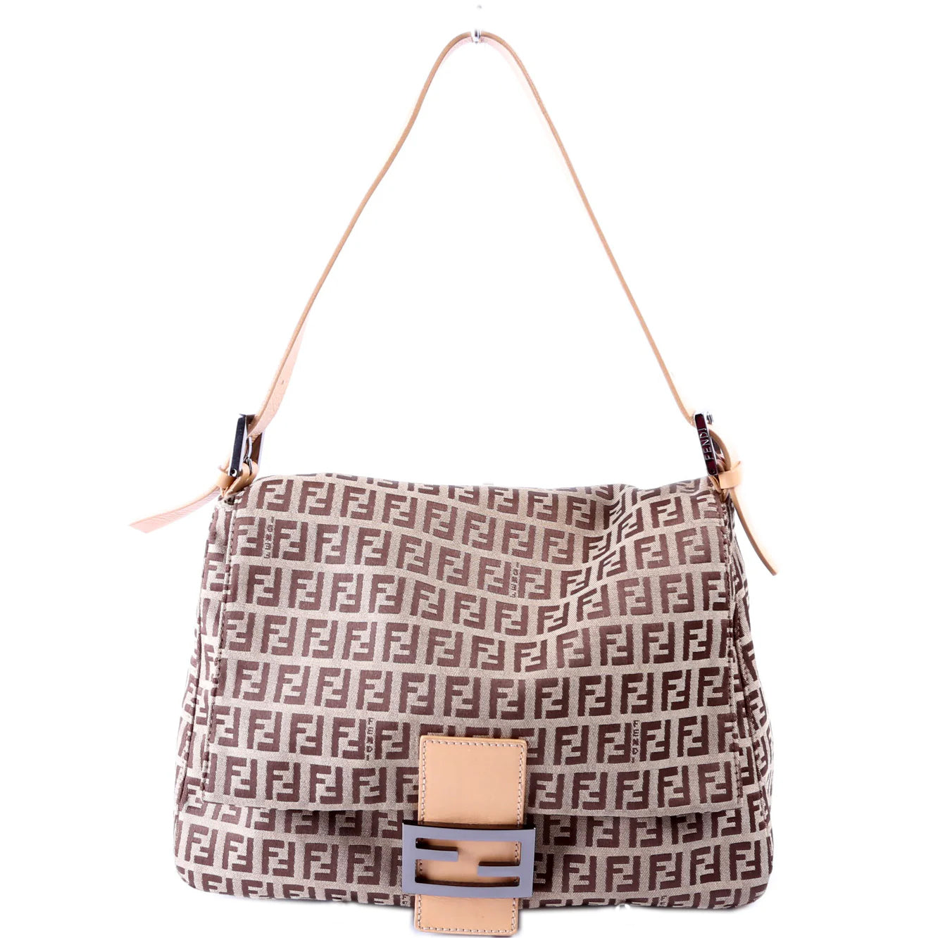 Fendi Mama Forever Zucchino Fabric Bag Brown Travel Bag