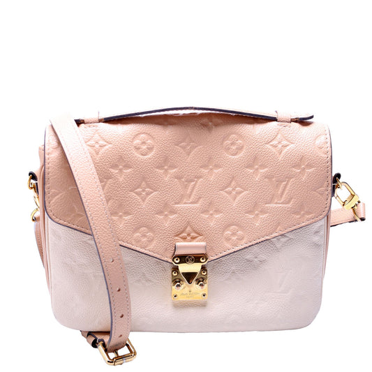 Louis Vuitton Pochette Metis Tan Empreinte Clutch Bag