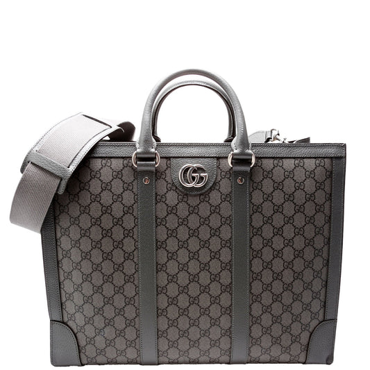 Gucci GG Supreme Ophidia Grey Large Tote Bag