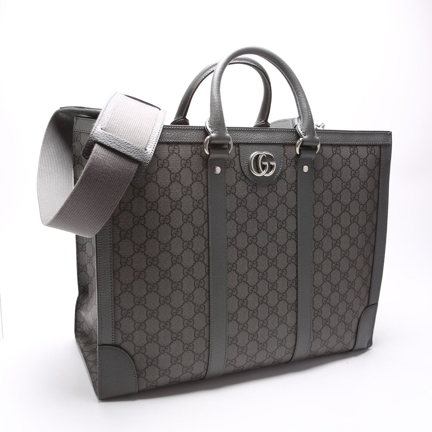Gucci GG Supreme Ophidia Grey Large Tote Bag