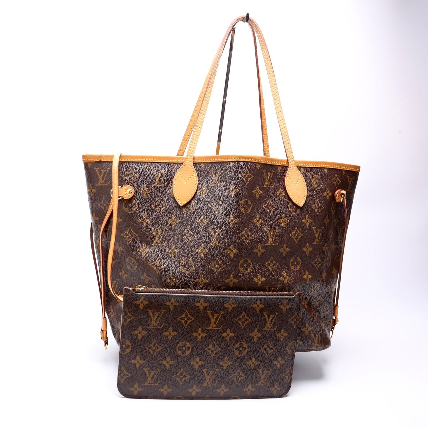 Louis Vuitton Neverfull MM Interior Monogram Yellow Wallet Case