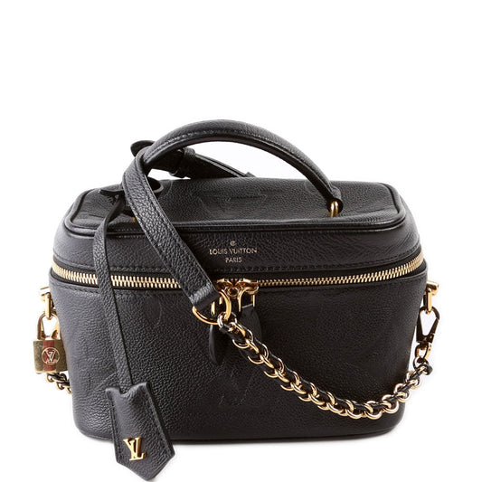 Louis Vuitton Vanity Black PM Empreinte Handbag Black 1