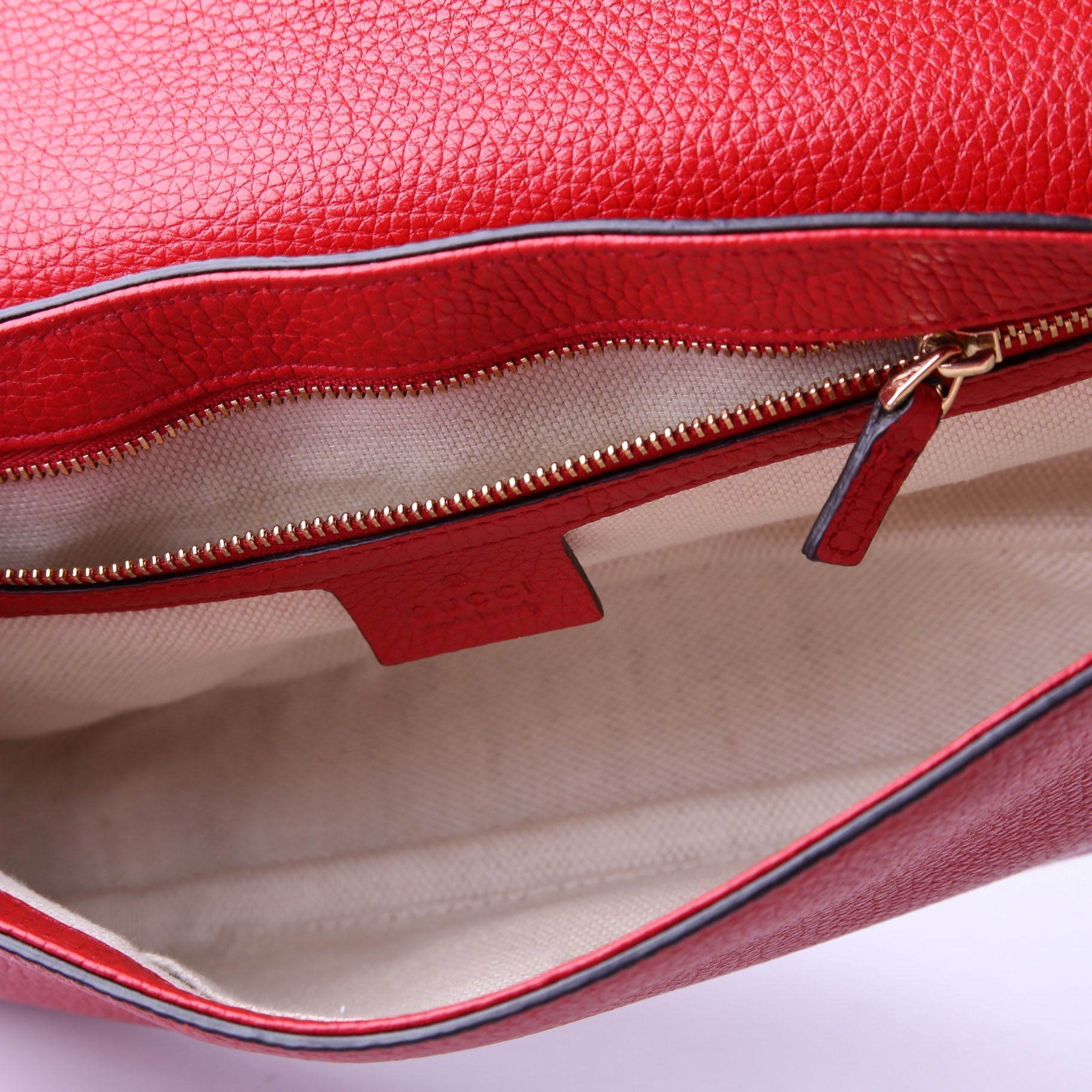 Gucci Soho Tassel Red Chain Flap Handbag