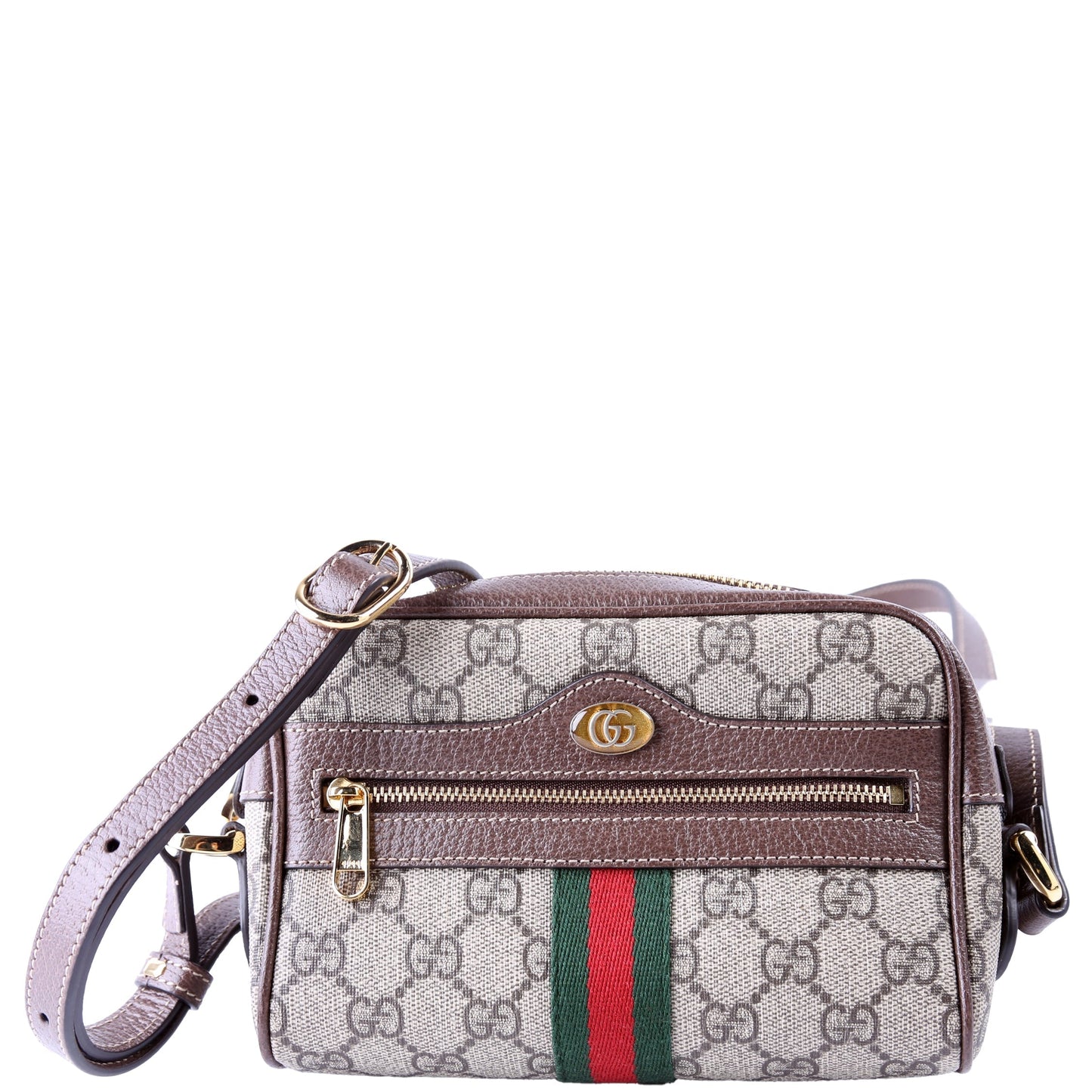 Gucci GG Supreme Ophidia Brown Mini Travel Bag