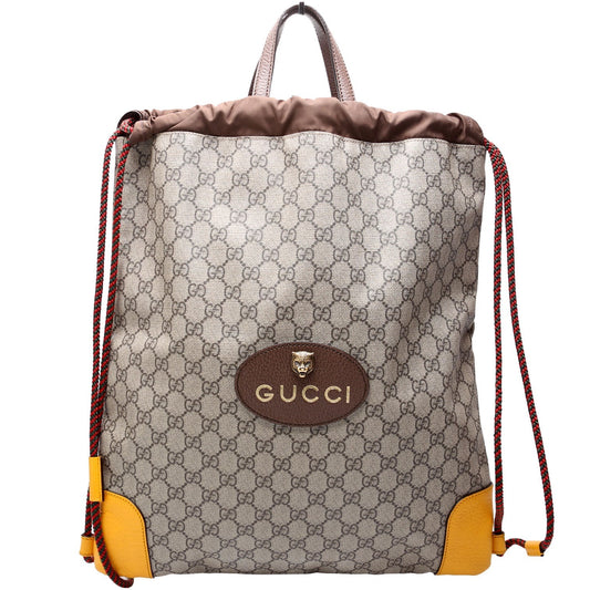 Gucci Neo Drawstring Backpack Brown Jewelry