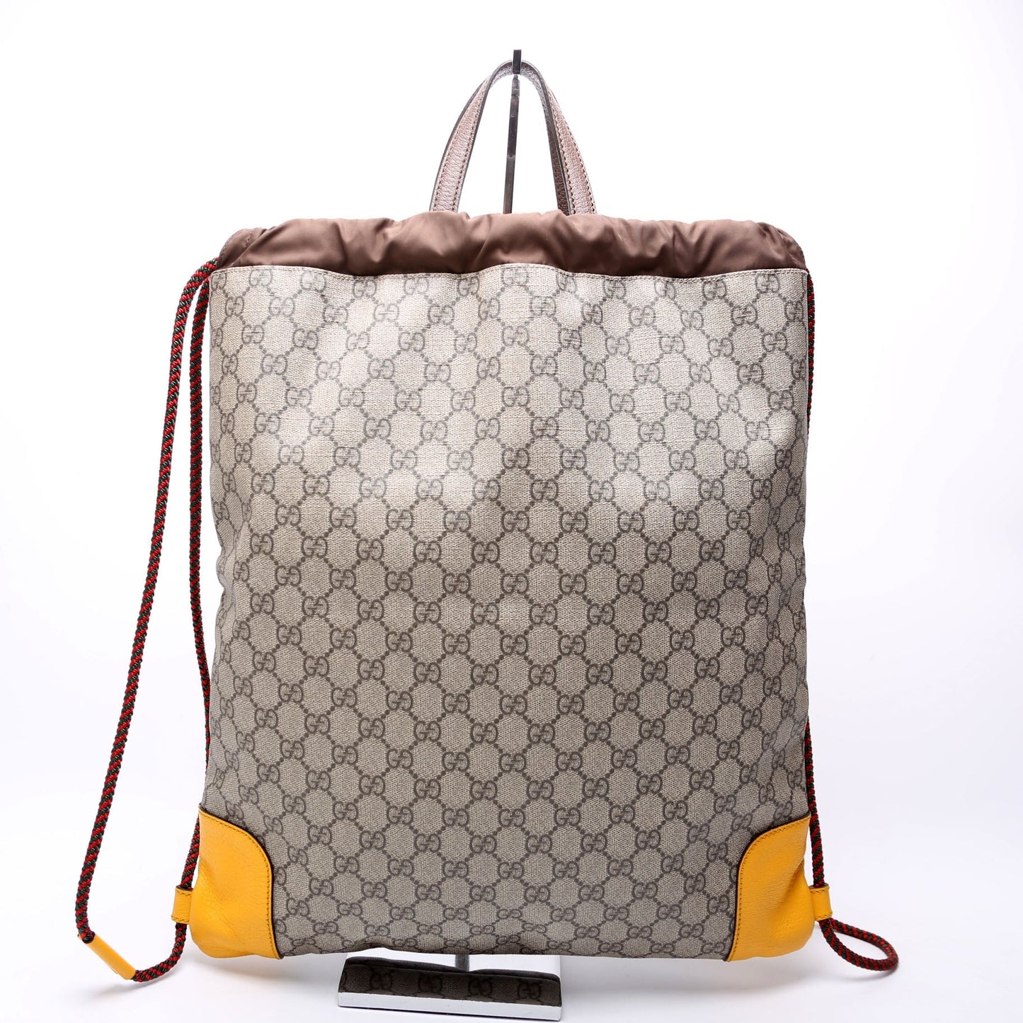 Gucci Neo Drawstring Backpack Brown Jewelry