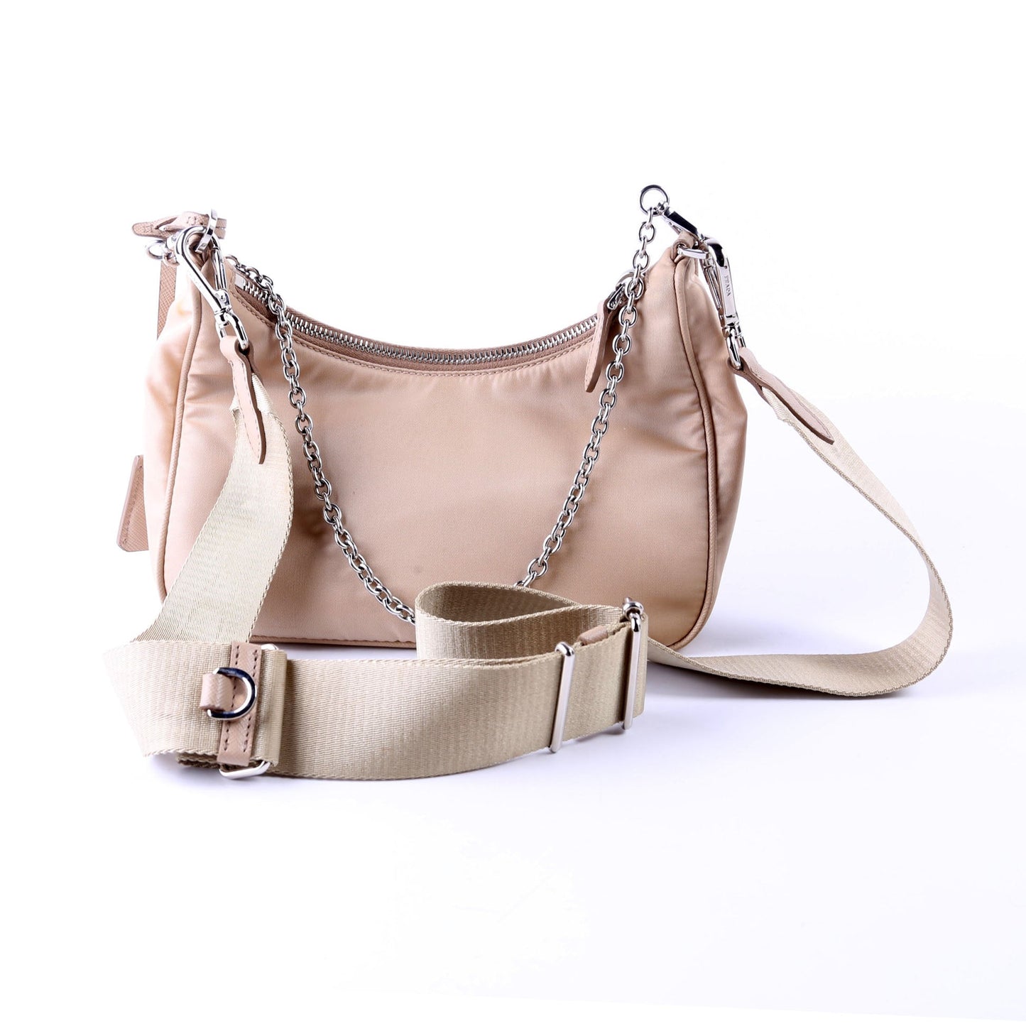 Prada Re Edition Shoulder Bag Nylon Tan
