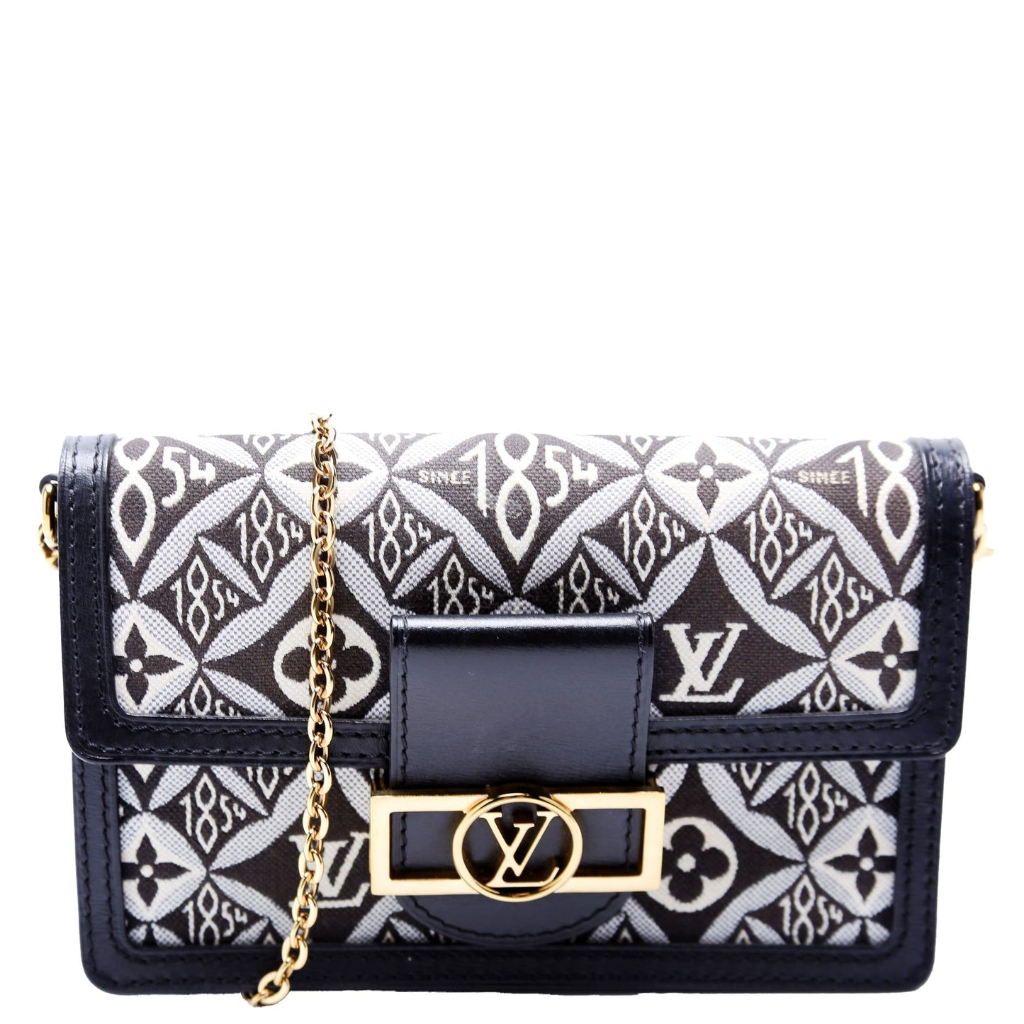 Louis Vuitton Dauphine Since Jacquard Black Wallet Case