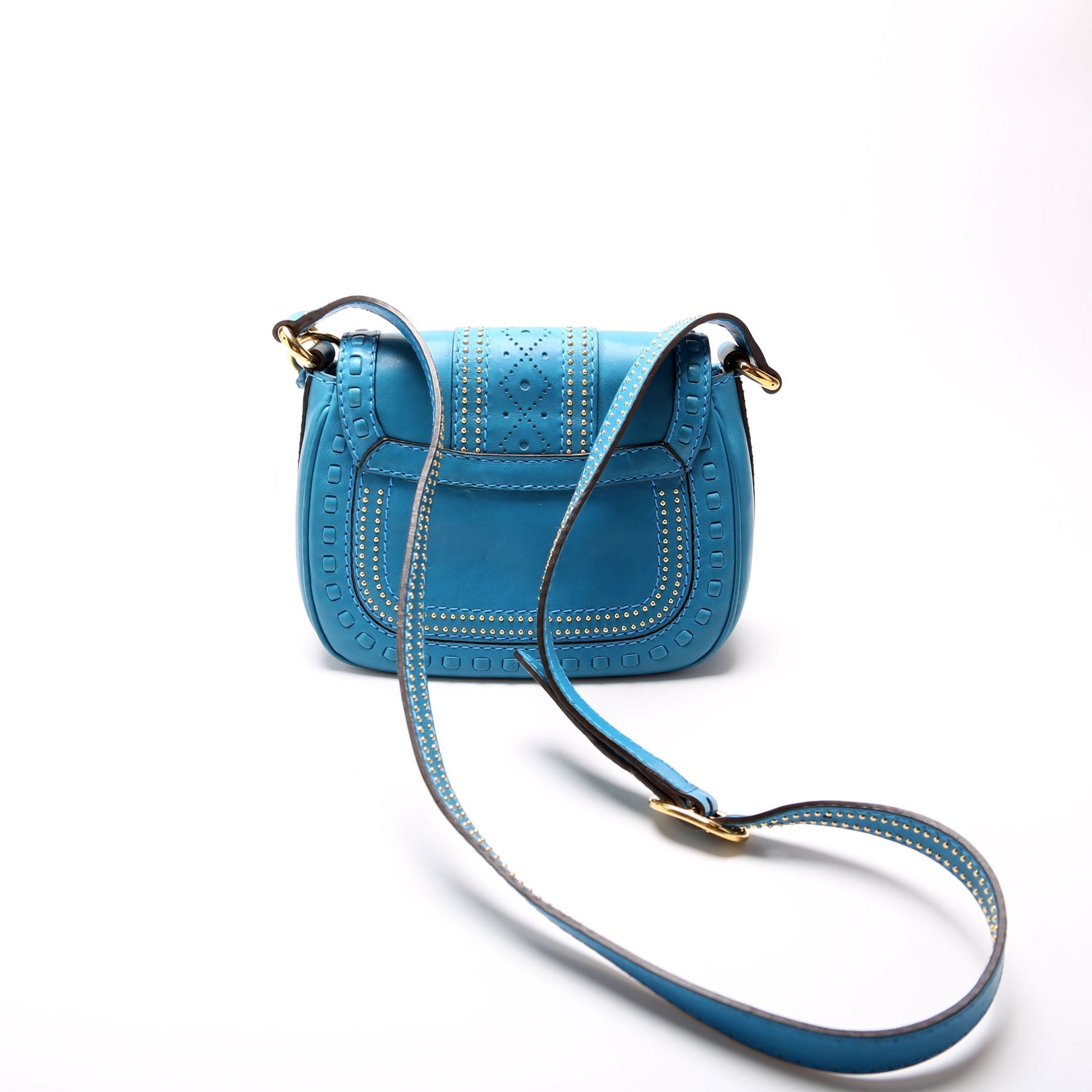 Gucci Snaffle Bit Blue Small Shoulder Bag