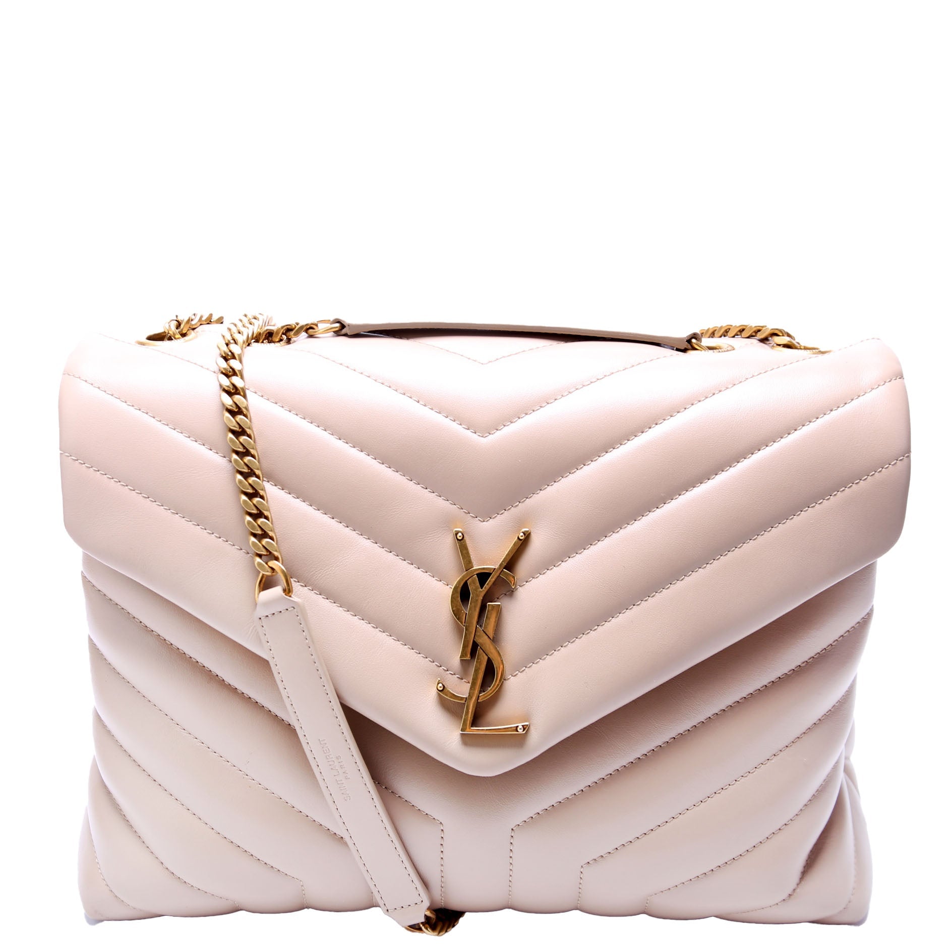 YSL Saint Laurent Saint Laurent Loulou Bag Quilted Beige Travel Bag