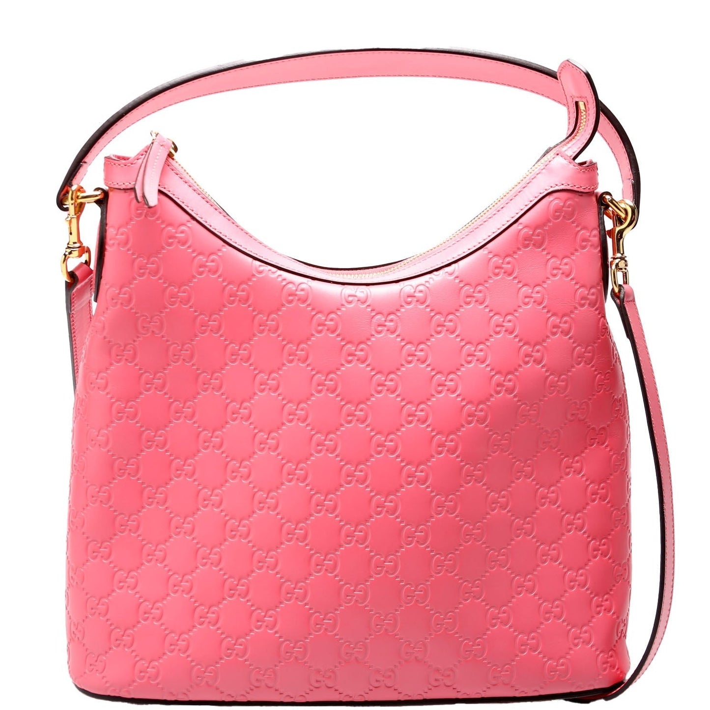 Gucci GG Sig Leather Pink Shoulder Bag
