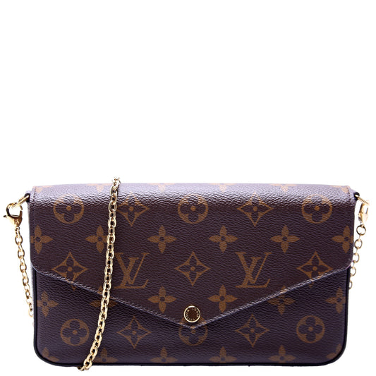 Louis Vuitton Pochette Felicie Berry Monogram Clutch Bag Berry 5
