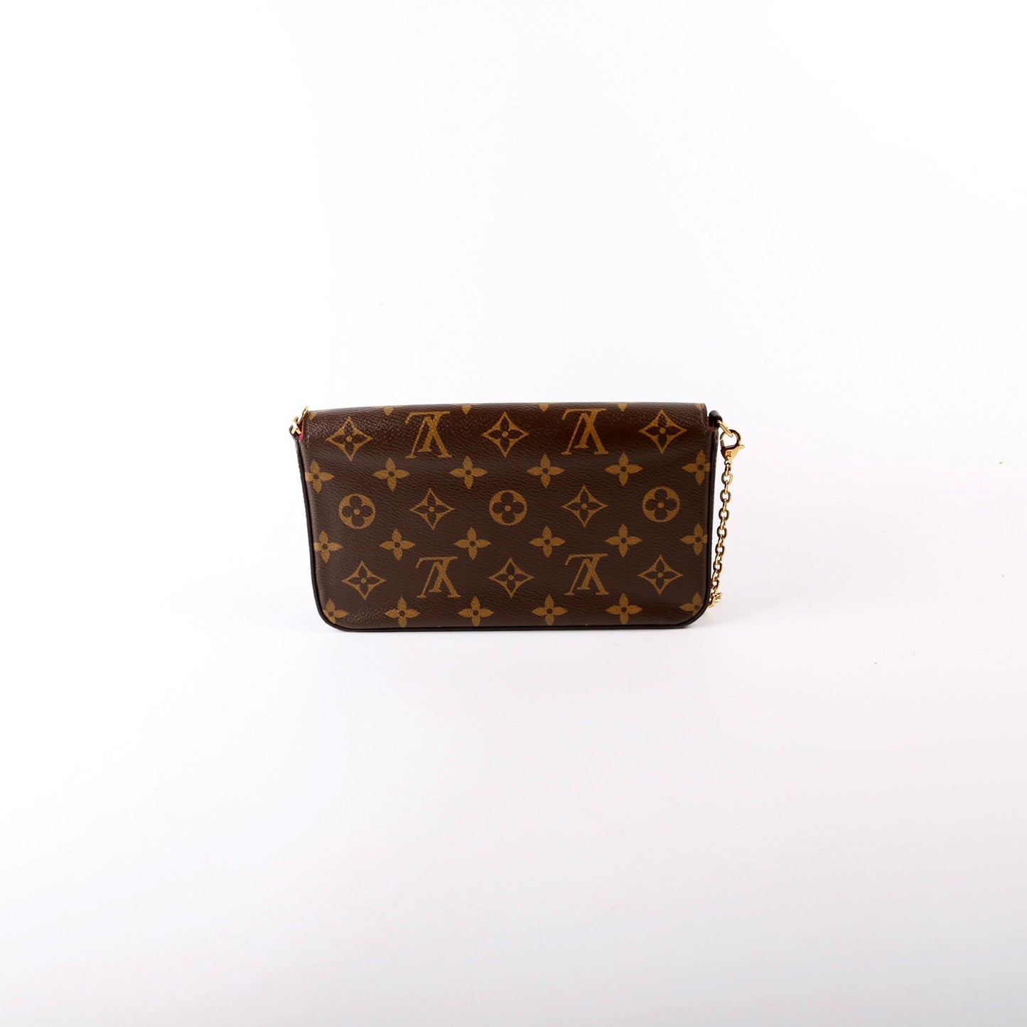 Louis Vuitton Pochette Felicie Berry Monogram Clutch Bag Berry 9