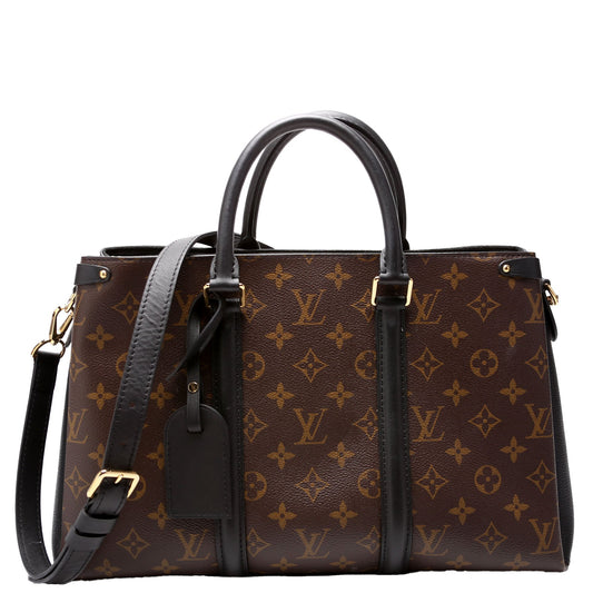 Louis Vuitton Soufflot Monogram Black MM Handbag Black 3