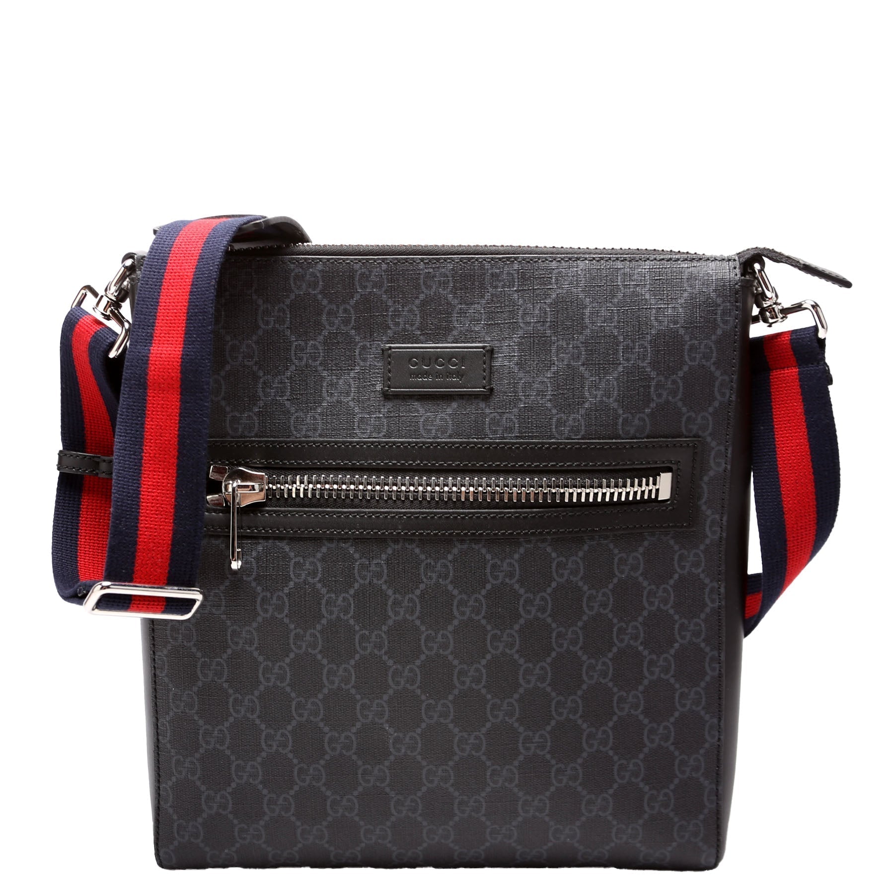 Gucci GG Supreme Messenger Black Travel Bag 5