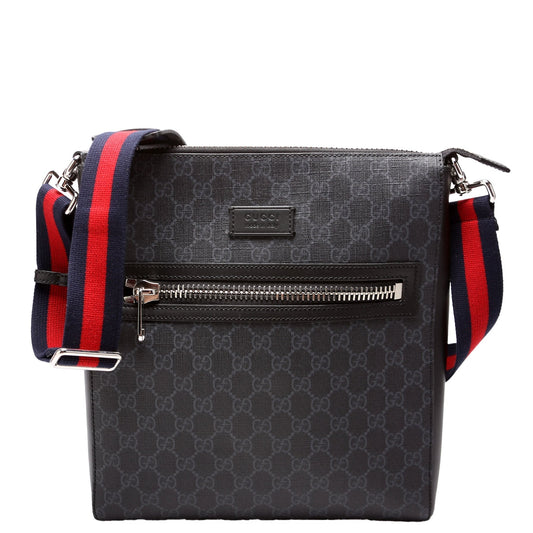 Gucci GG Supreme Messenger Black Travel Bag 5