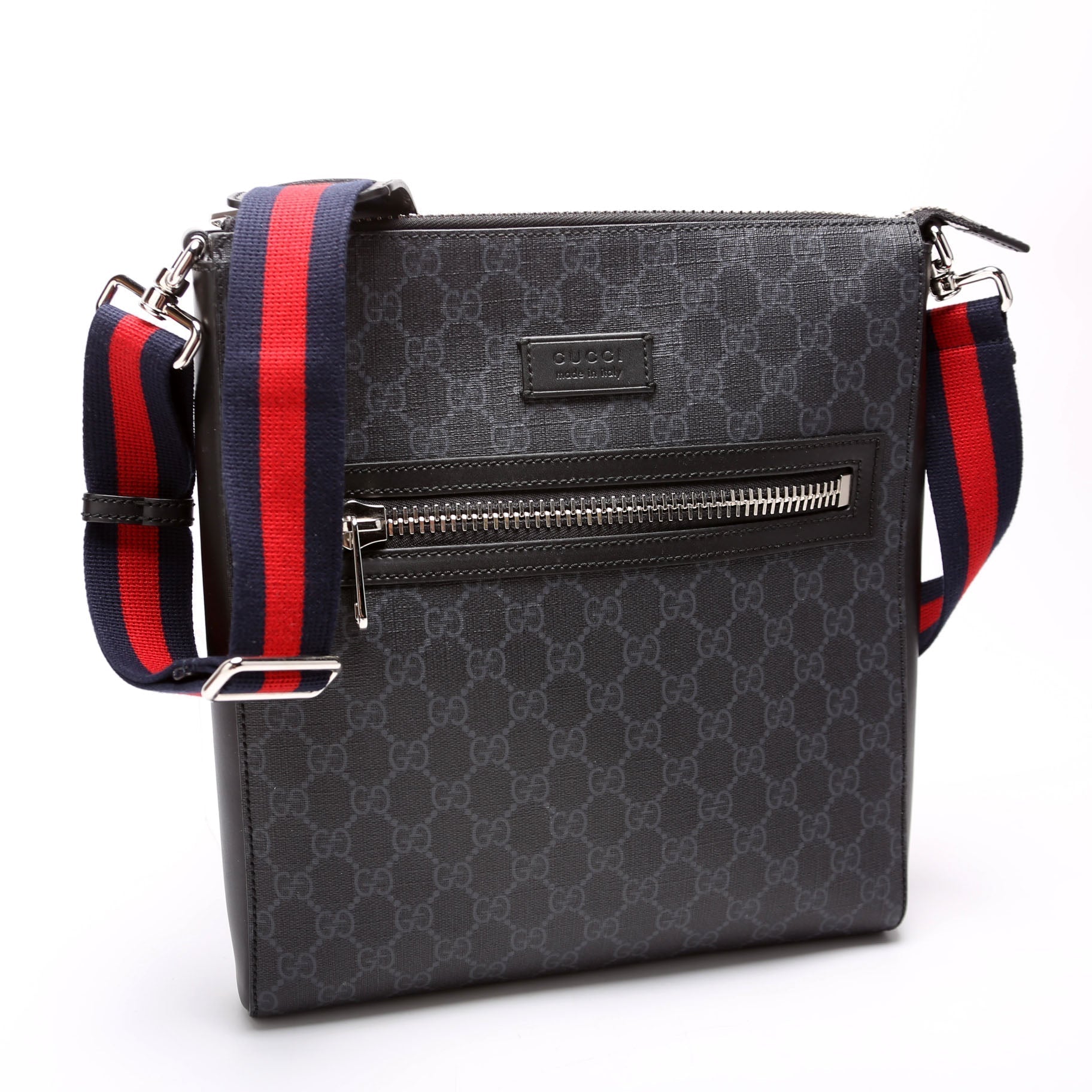 Gucci GG Supreme Messenger Black Travel Bag 5