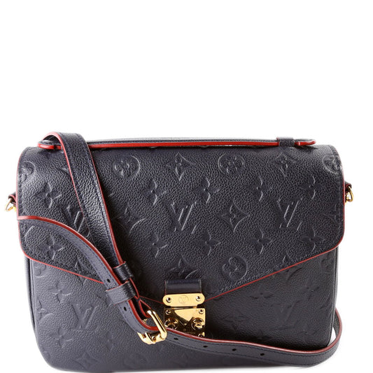 Louis Vuitton Pochette Metis Navy Empreinte Clutch Bag Navy 3