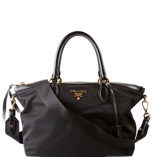Prada Satchel Bag Nylon Black Travel Bag
