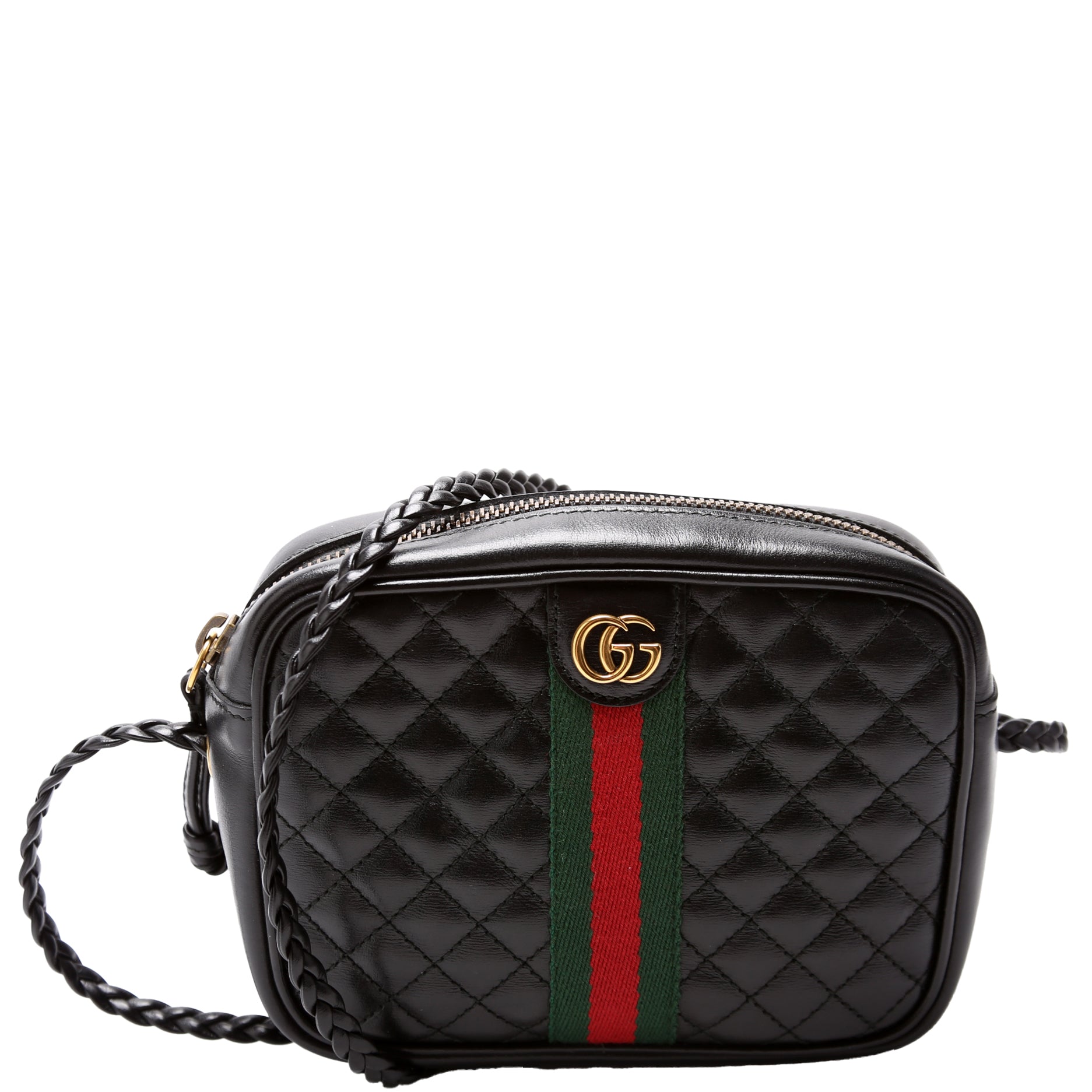Gucci Trapuntata Leather Black Mini Travel Bag