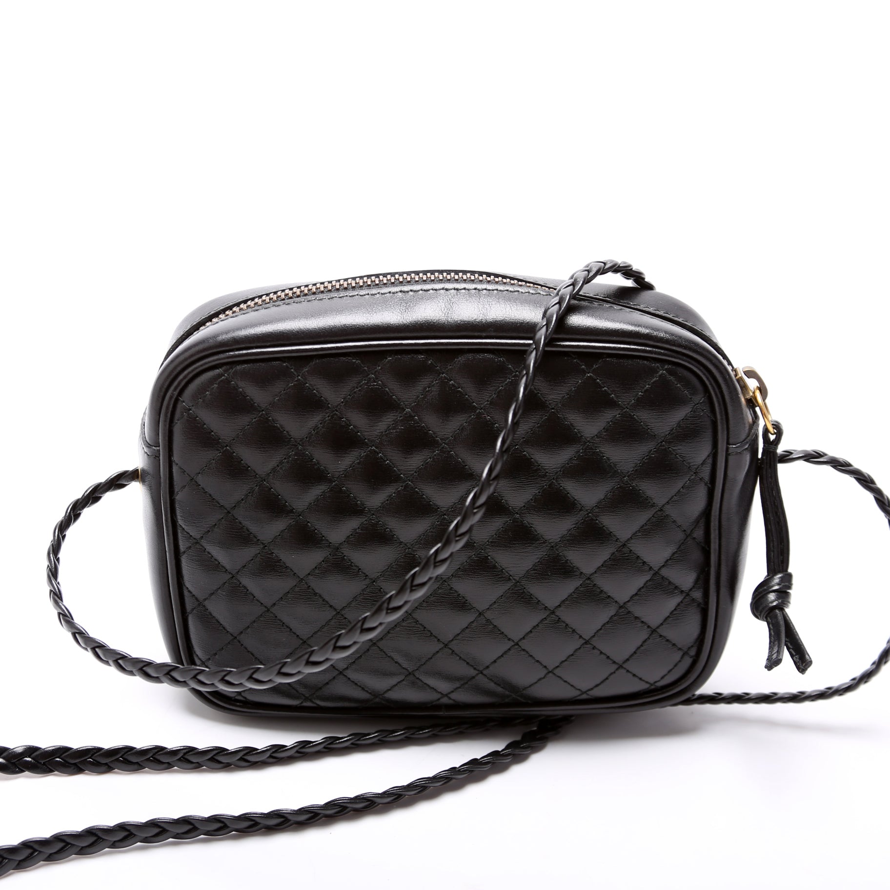Gucci Trapuntata Leather Black Mini Travel Bag