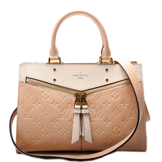 Louis Vuitton Sully Peach Cream PM Empreinte Handbag