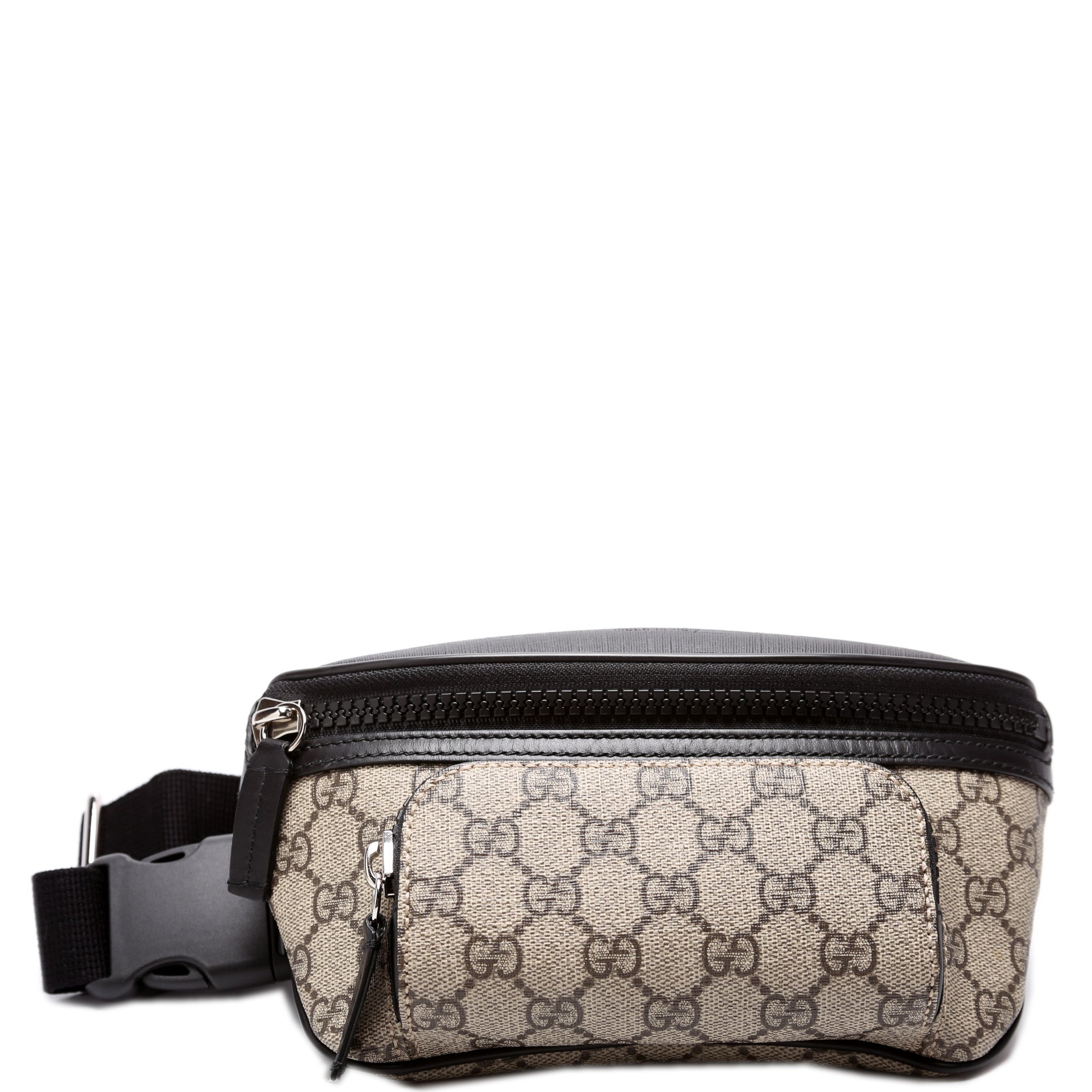 Gucci GG Supreme Black Beige Belt