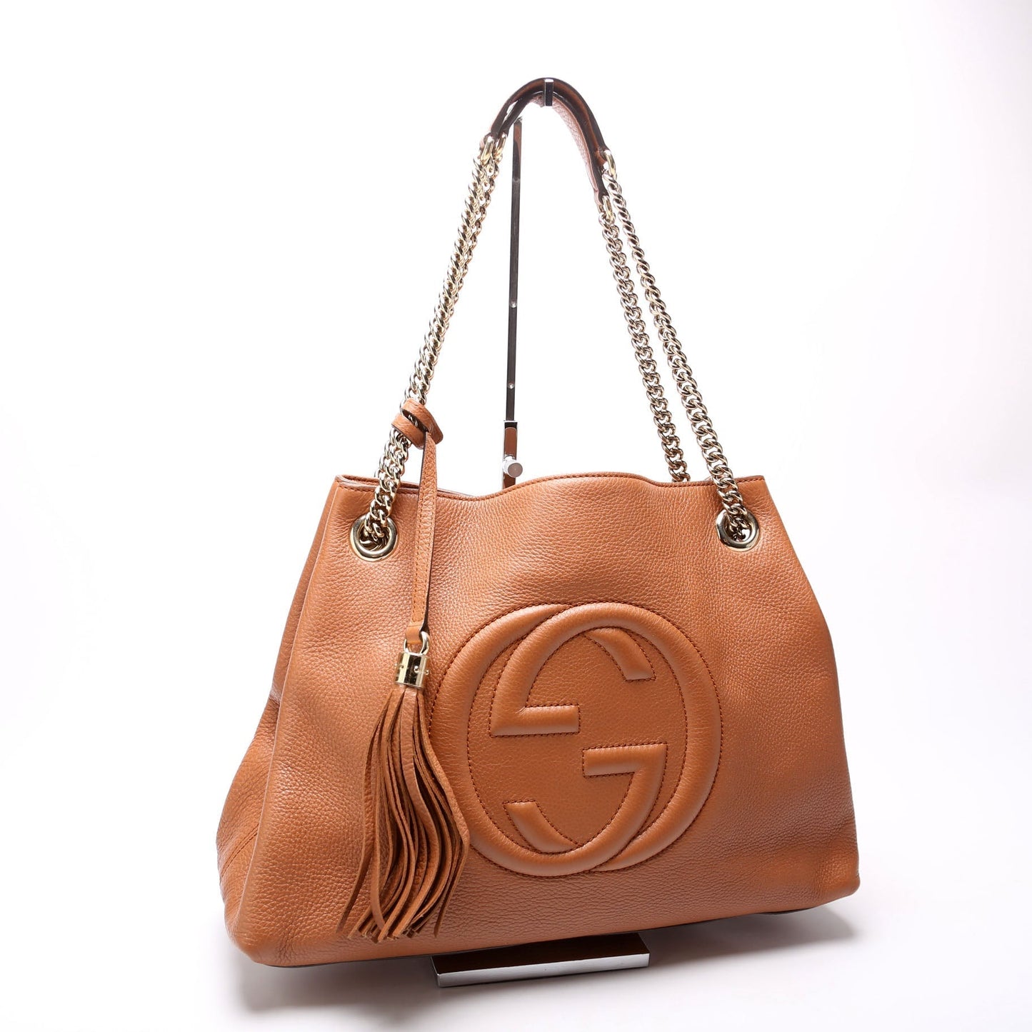 Gucci Soho Leather Brown Medium Shoulder Bag Medium Brown