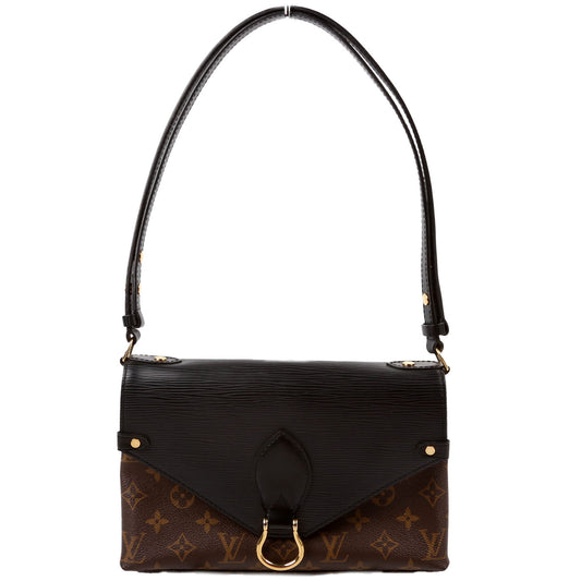 Louis Vuitton Saint Michel Black Epi Handbag