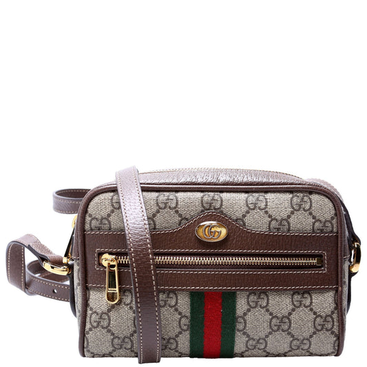 Gucci Ophidia Brown Small Shoulder Bag