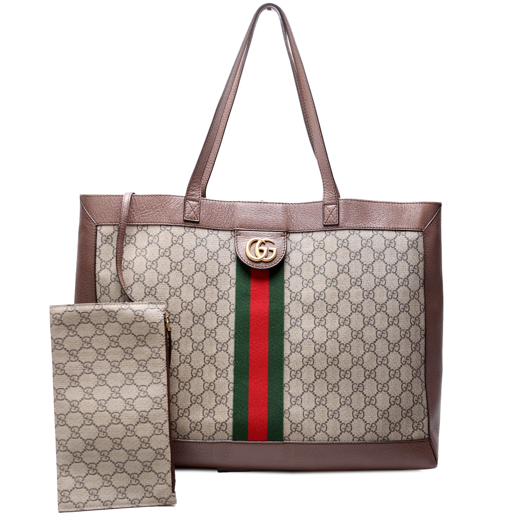Gucci Ophidia Soft GG Supreme Brown Medium Tote Bag