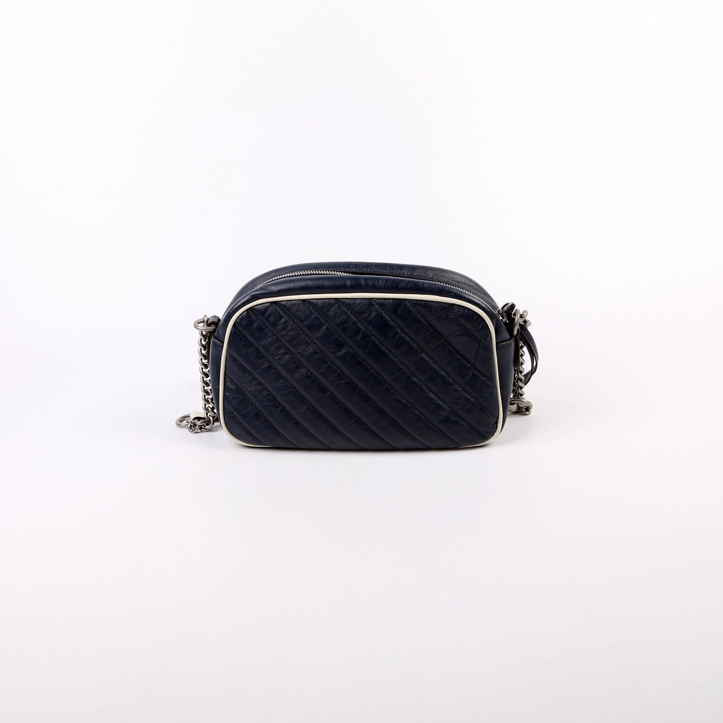 Gucci Camera Leather Blue Small Travel Bag