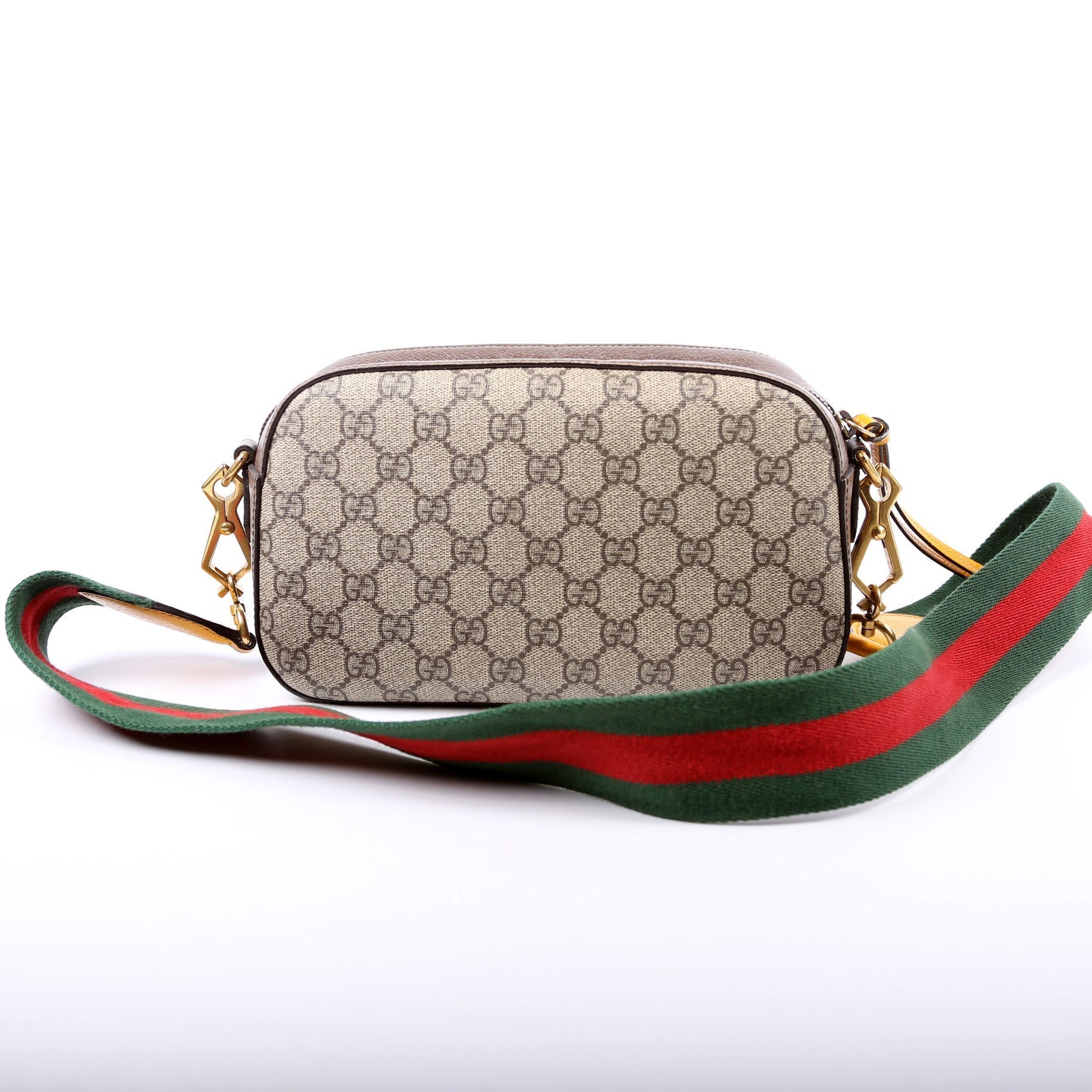 Gucci GG Supreme Messenger Brown Travel Bag