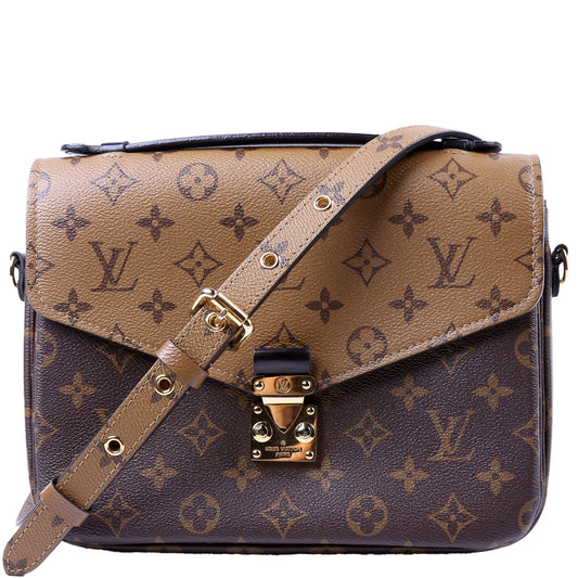 Louis Vuitton Pochette Metis Reverse Monogram Clutch Bag Monogram 20