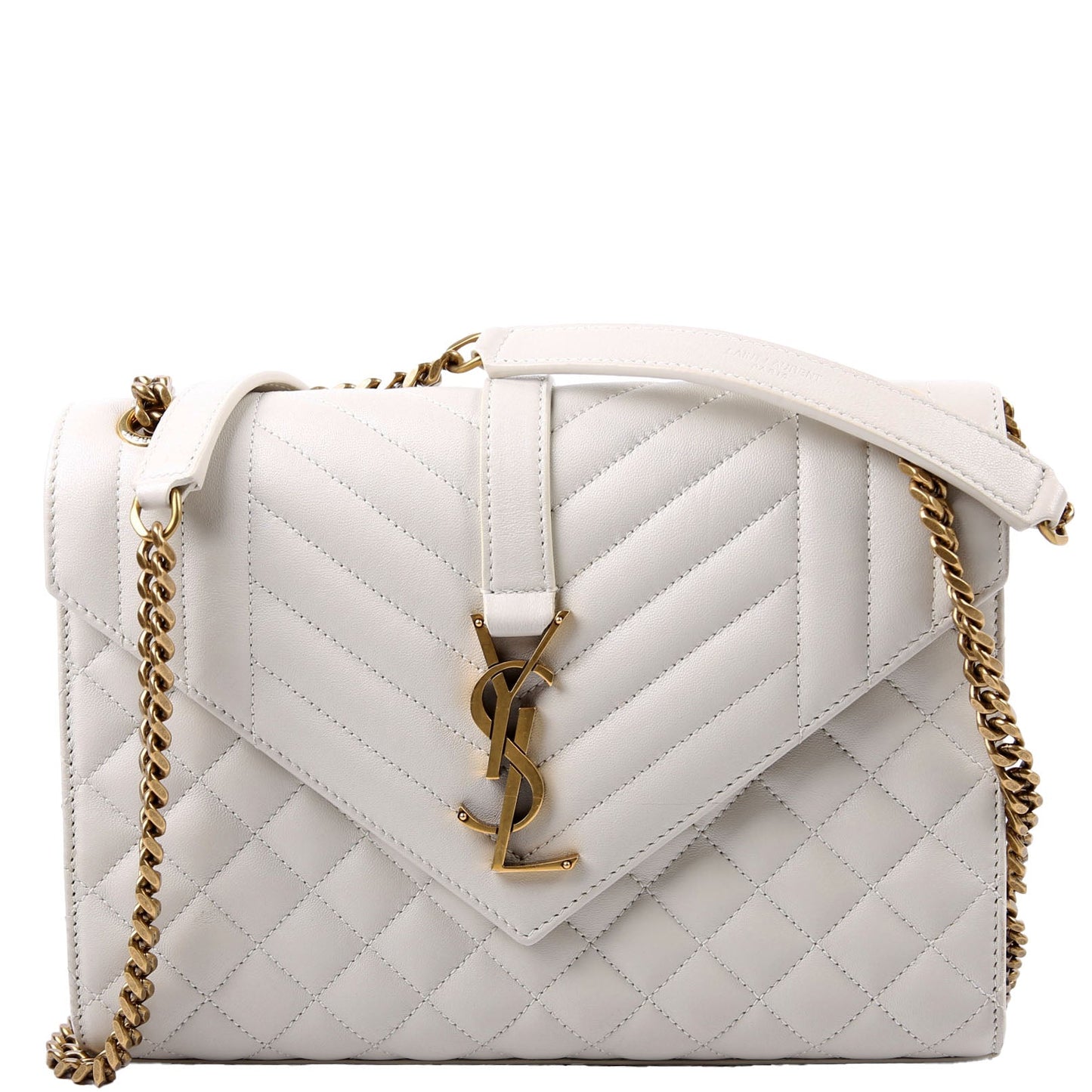 YSL Saint Laurent Saint Laurent Envelope Tri Quilt Bag Medium Travel Bag