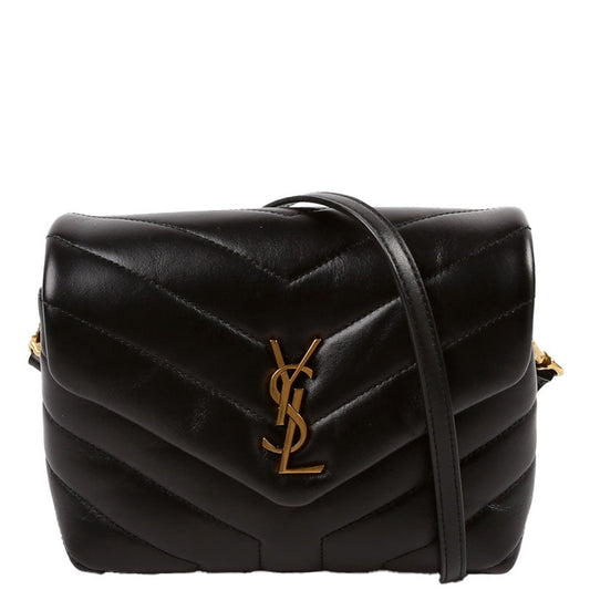 YSL Saint Laurent Loulou Satchel Crossbody Bag Black Toy Satchel Bag 678401 Black 1