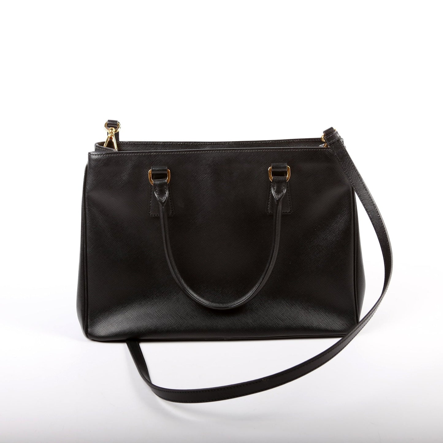 Prada Saffiano Lux Tote Bag Black Medium