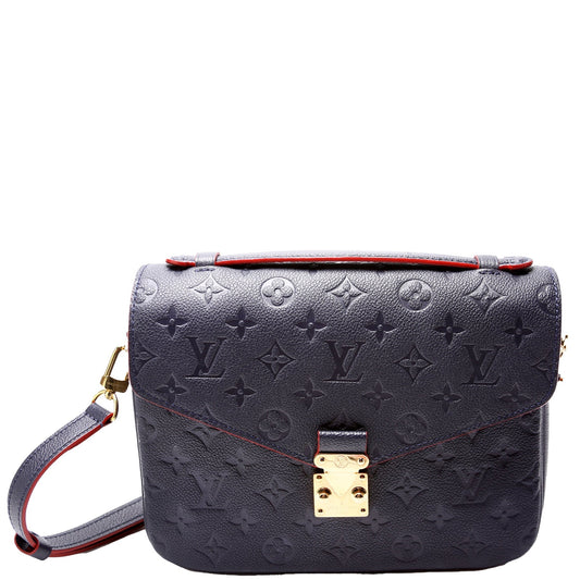 Louis Vuitton Pochette Metis Navy Empreinte Clutch Bag Navy 2