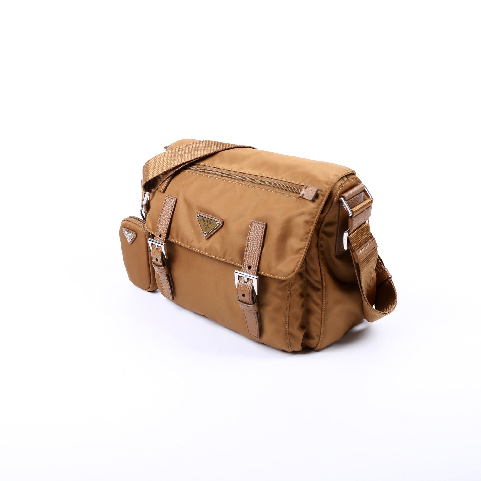 Prada Re Shoulder Bag Nylon Brown