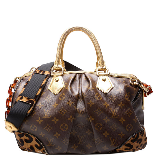 Louis Vuitton Stephen Leopard Ponyhair Monogram Handbag