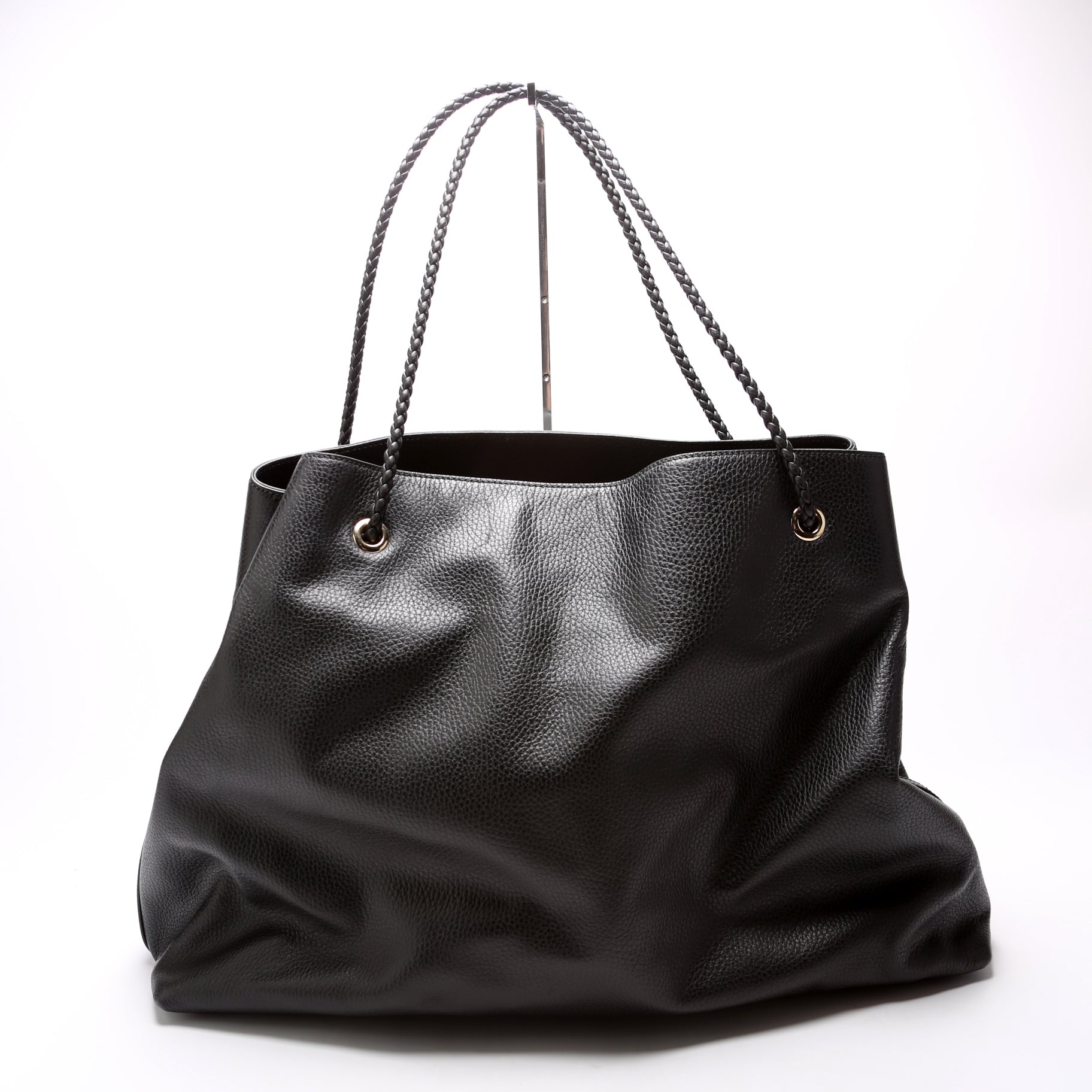Gucci Gifford Braided Strap Black Tote Bag