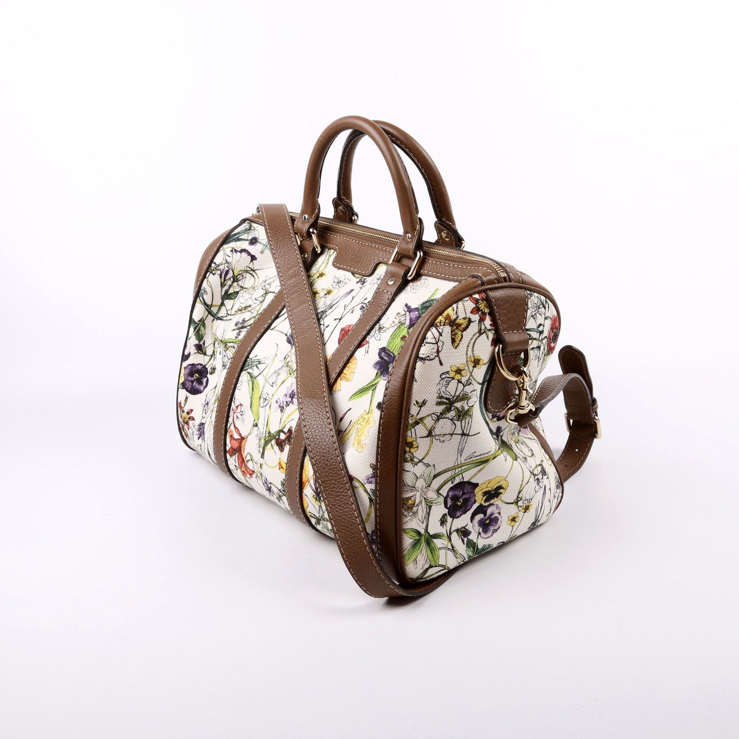 Gucci Boston Flora Travel Bag