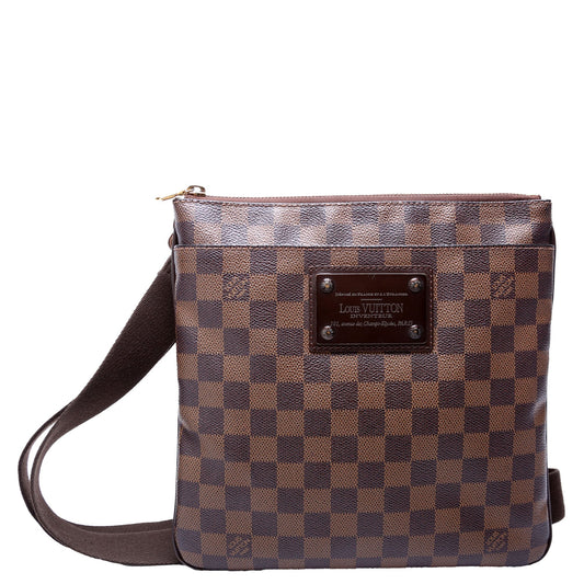 Louis Vuitton Pochette Brooklyn Ebene Clutch Bag