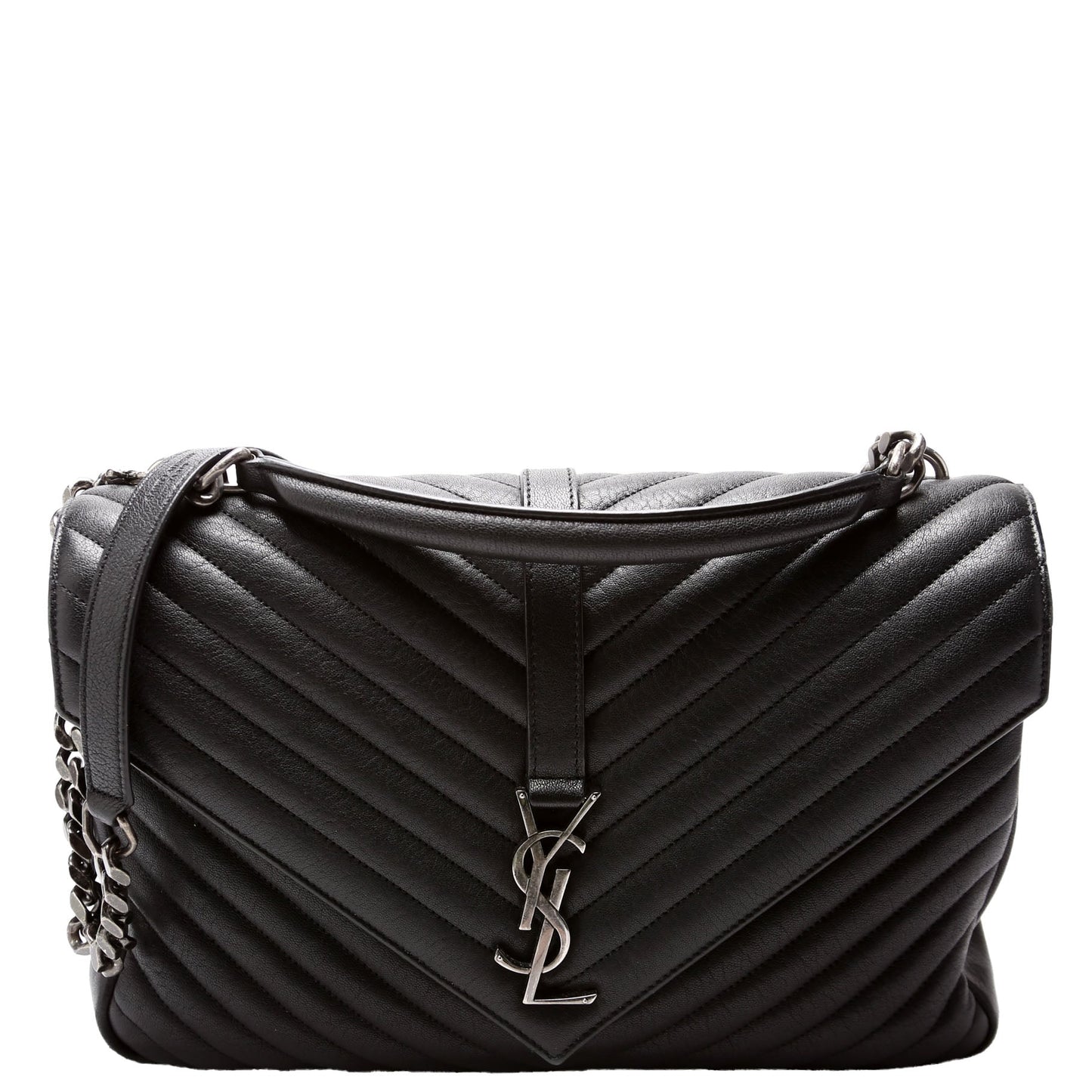 YSL Saint Laurent Saint Laurent College Bag Black Large Travel Bag
