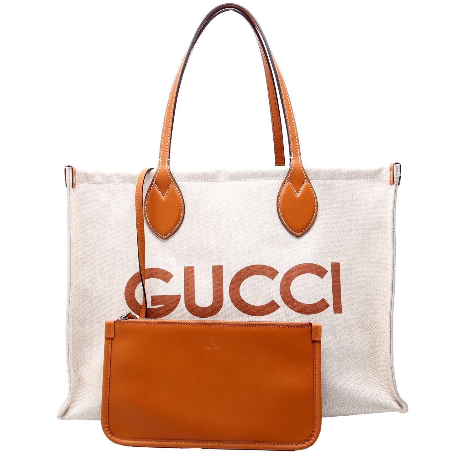 Gucci Summer Linen Canvas Large Tote Bag