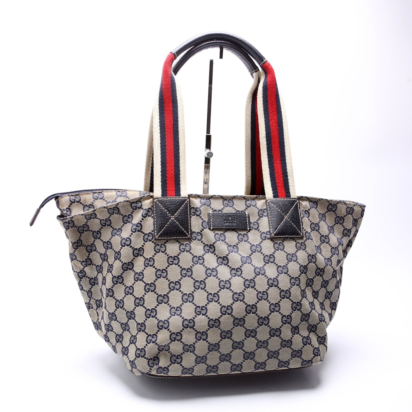 Gucci GG Web Canvas Bucket Tote Bag Tote 1