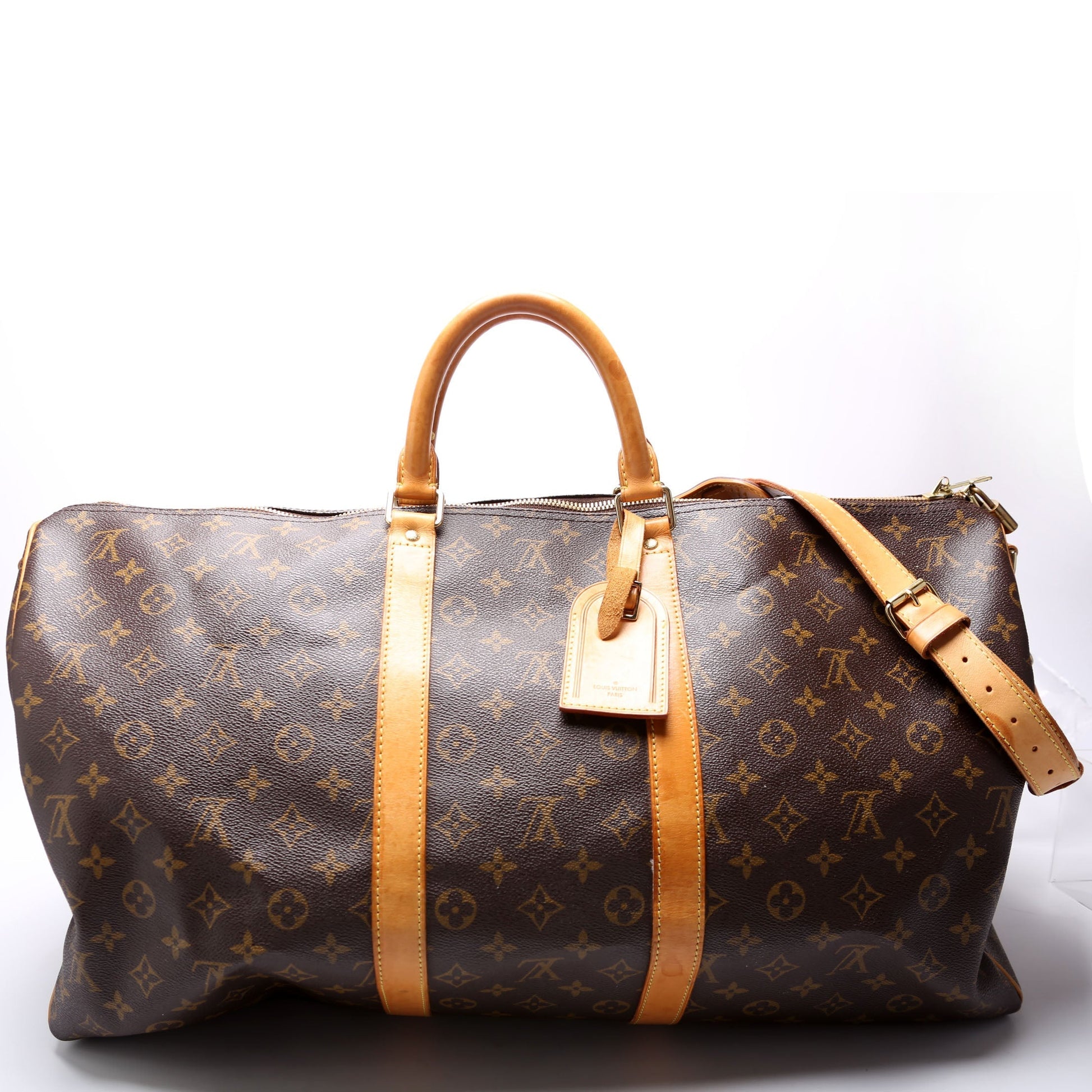 Louis Vuitton Keepall 55 Bandouliere Monogram Travel Bag Bandouliere 10