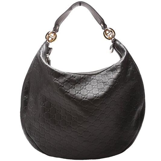 Gucci GG Twins Black Large Shoulder Bag