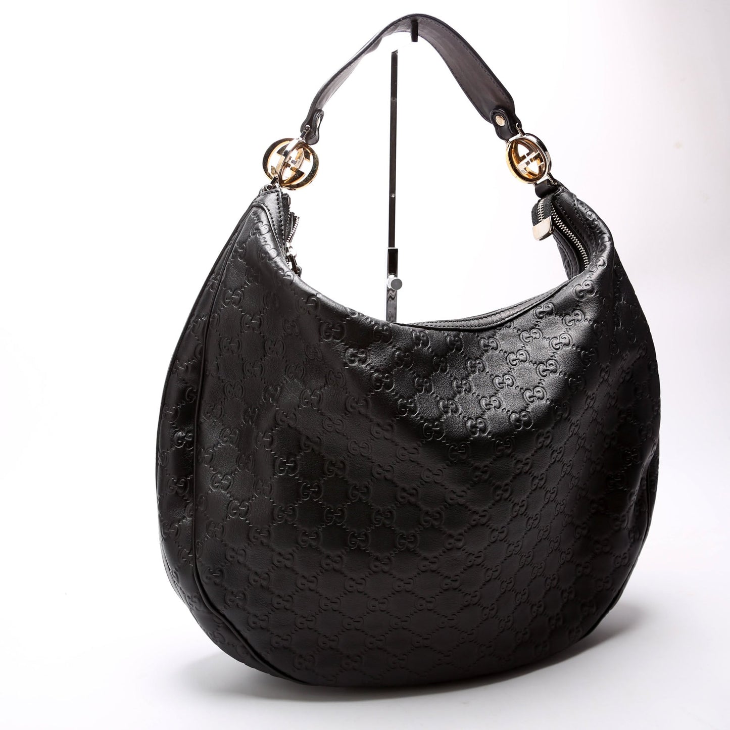 Gucci GG Twins Black Large Shoulder Bag